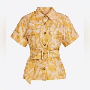 Tanya Taylor jacquard belted top